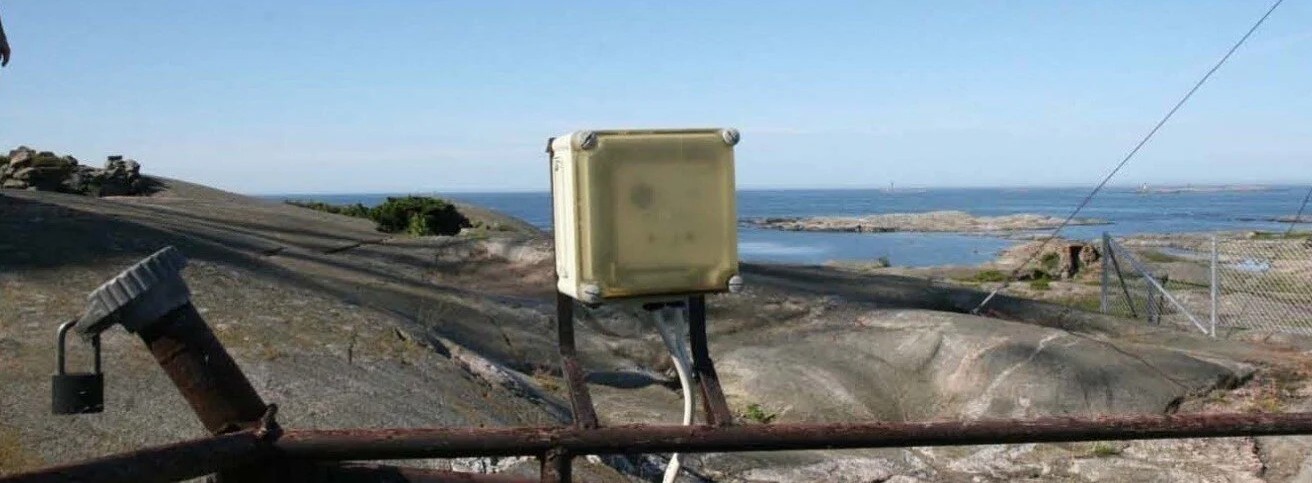 Fibox EK series rust-proof and weatherproof outdoor enclosure on Ut&ouml; Island with 60 years of field life.