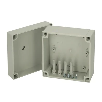 5.1 x 5.1 x 3 Inch Polycarbonate Enclosure with Grey Cover