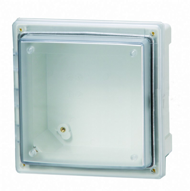 6 x 6 x 4 Polycarbonate Enclosure with a Transparent Screw Cover